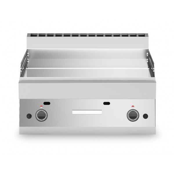 Gas fry top Chromed smooth plate MDLR Model F6570FTGCLT