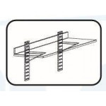 Shelf with racks and brackets L 1000 P 300 H 400 Model SM103