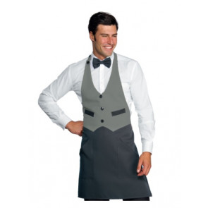 Unisex Garcon apron 100% Polyester Anthracite+grey Model 037087