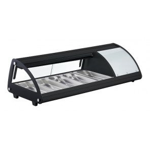 Refrigerated Sushi display Openable glass Model AK513NSB Containers capacity 5 GN1/3 H 4 cm
