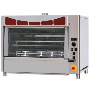 Electric planetary rotisserie ENG Capacity n. 48/60 chickens N.8 stainless steel tubular spits 12x12 mm Model GER8