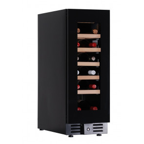 Ventilated wine cooler KLI Model CW20G1TB for 18 bottles of 0,75 lt