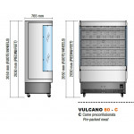 Refrigerated display for pre-packed meat Model VULCANO80C150