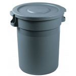Waste bin with flat lid CUB grey MDL 80 L Model 114100