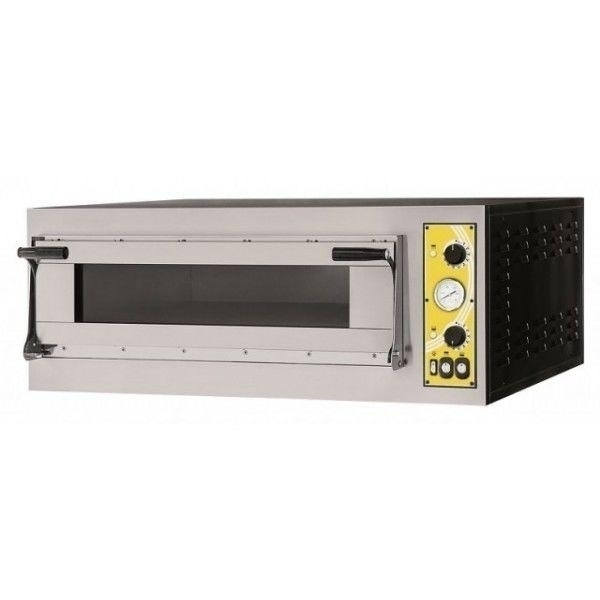 Electric mechanical pizza oven PF Model MIZAR 6 GLASS 1 cooking chamber N. Pizzas 6 (Ø cm 35) or N.3 Trays in vertical position 60X40