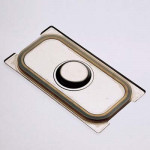 Stainless steel lid with seal with handles slit for gastronorm containers 1/2 Silicone seal Model CT12SMA