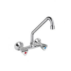 Two holes wall mounted tap - swinging "C" spout L25cm MNL Model R0102010209