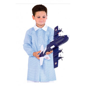 Pollicino Pinafore 65% Polyester  35% Cotton LIGHT BLU CHECKERED available in different sizes Model 000266