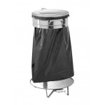 Stainless steel bag holder Model AV4681 With lid and pedal opening Round fitting