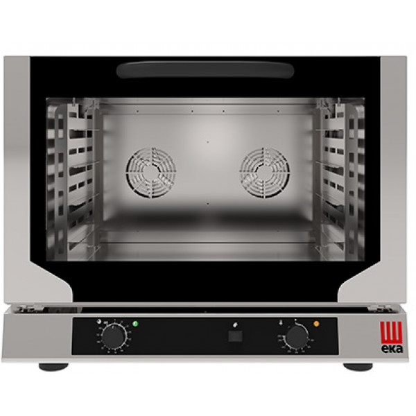 Electric ventilated convection oven with humidification for bakery and pastry Model EKF464N Capacity n.4 trays cm 60x 40 Power Kw 3,4 Drop down door