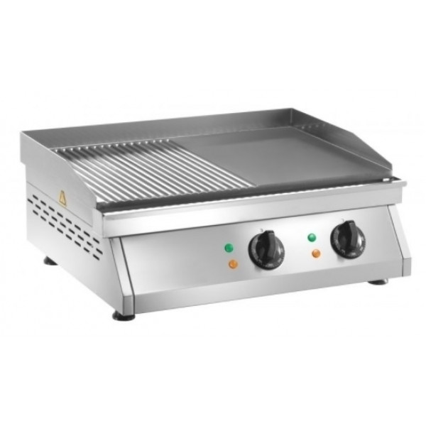Countertop electric fry top Model FT2M Striped and smooth cooking plate Power 6000 W