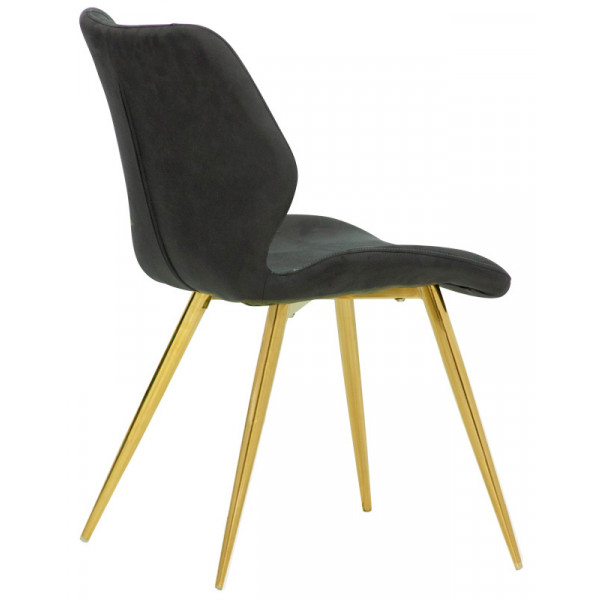 Indoor chair TESR Metal frame, gold effect, fabric covering Model 1802-DC80