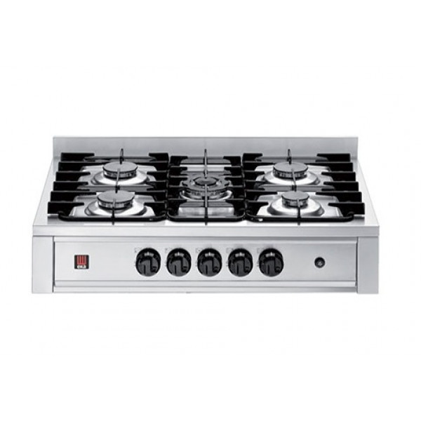 5 burner gas cooker Model EKP 96 Nominal thermal capacity of the hob 14,3 Kw