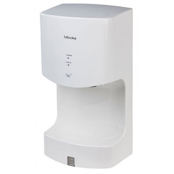 Electric hand dryer with Infrared Sensors White Color ABS Antibacterial and anti-uv MDL High Performance Perfect Drying in 12-15 sec Model MOCKA 160100