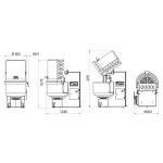 Double-arm mixer ITLM Dough capacity 110 KG Programmable automatic digital panel Model iTWIN110INVPROG