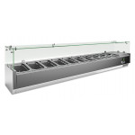 Refrigerated pizza display case stainless steel AISI 201 Model VRX2000330FG