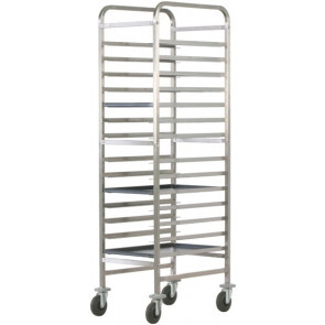 REINFORCED PAND TROLLEY FOR PIZZERIA AND PASTRY  Model CA1492R Capacity n. 14 trays cm 60x40