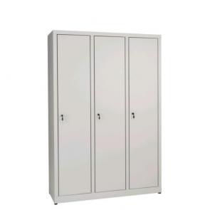 Changing room locker made of sheet plastic zinc IXP N 3 COMPARTMENTS N.3 overlapped hinged doors Model 6940050