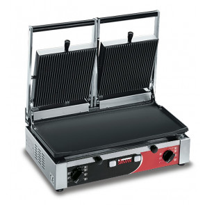 Electric panini grill Double With Smooth Striped surfaces Model PDMLR Power Watt 3000