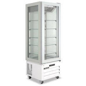 Pastry display four glass sides KLI no frost in stainless steel Model VICTORIA65NFNWHITE