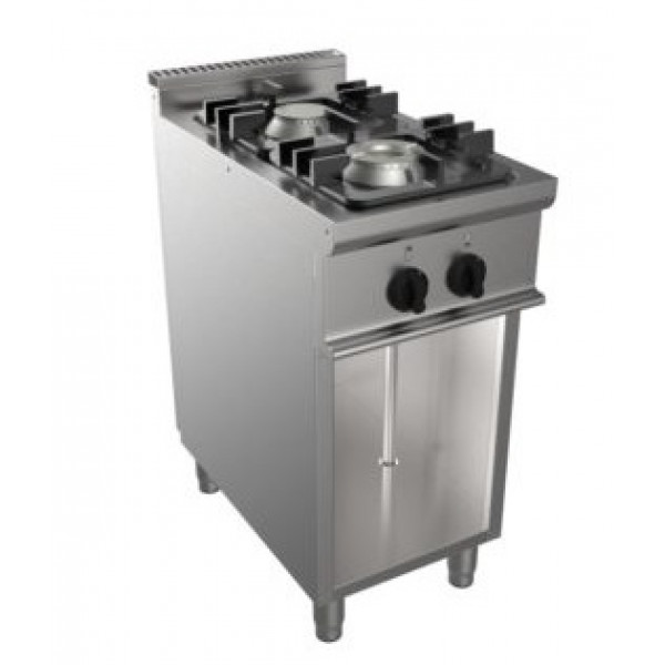 Gas range with two burners CI Model RisCu008 Gas power 9,0 kW