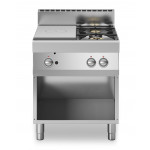 Gas solid top+2 burners MDLR Open cabinet Model F7070TPPGFBA