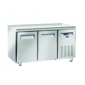 Refrigerated counter TROPICALIZED GN1/1 stainless steel Ventilated refrigeration REMOTE REFRIGERATION UNIT 2 stainless steel doors Model QN2100SG