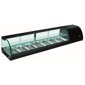 Refrigerated countertop display for sushi 2 shelves Model G-TS1800