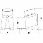 Electric juicer Model MERCURIO VV with speed variator r.p.m. 280 ÷ 750