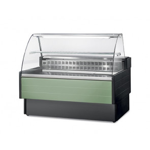 Refrigerated food counter Model KIBUK100VC Semi ventilated Curved glass