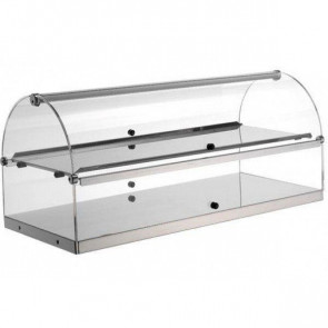 Neutral countertop display 2 shelves TP Model BN82R Sides and doors in plexiglass