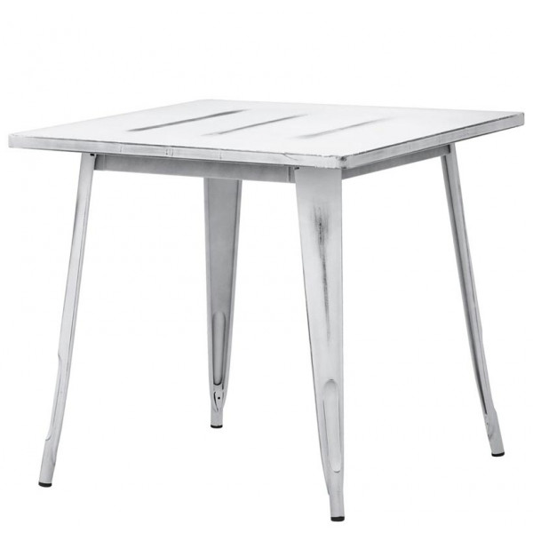 Indoor table TESR Powder coated metal frame, antique look. Model 1575-36WA