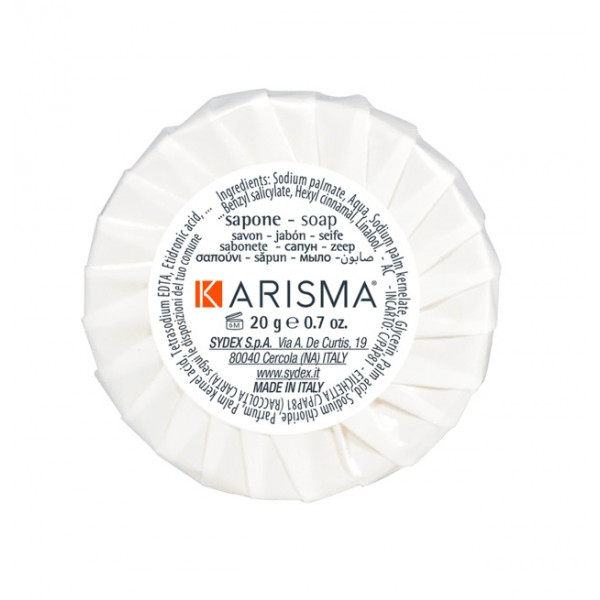 Round vegetable soap in plissè STK Karisma Box of 500 pieces Model KRSP20PL