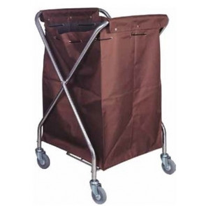 Folding laundry trolley Model CA3203 Canvas bag Swivel wheels