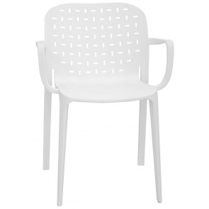 Stackable outdoor chair TESR Polypropylene frame with fiberglass Model 1502-9E