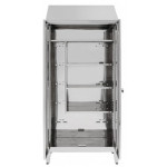 Brooms locker for pulls water made of stainless steel 430 IXP n.2 hinged doors Model S5069606430
