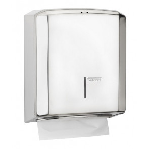 Paper towel dispenser folded C or Z MDC Stainless Steel Polished vandal-proof suitable for common bathrooms Capacity: about 600 wipes Model DT2106C