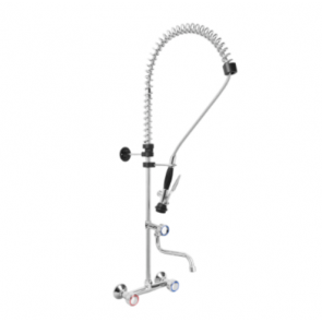 Two holes pre-rinse unit wall mounted - swinging spout in the middle of the tube MNL Model R0102010248