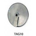 Cutting disc thickness 10mm DF10 - Suitable for 10 mm cubes and large cuts (in combination with the dicing cube disc/cube10) for Vegetable cutter Models TITANIUM