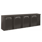 Refrigerated back bar cabinet for drinks Model QB400 Hinged doors