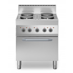 Electric range 4 plates MDLR Ventilated electric oven with steel door Model F6570CFE