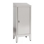 Cabinet made of stainless steel IXP with wheels n.1 hinged door Model 69903430