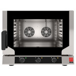 Electric ventilated convection oven with steam Model EKF464NALUD Capacity n.4 teglie cm 60x 40 Power Kw 6,4 Hinged door