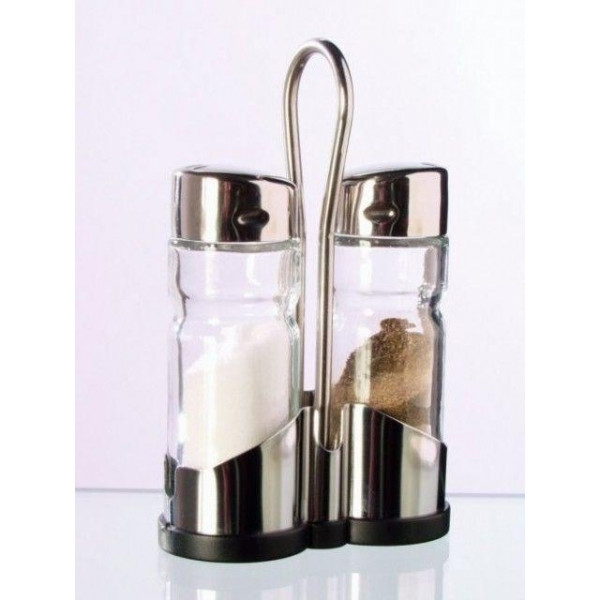 Salt and pepper Set 2 pz Stainless steel Model SPSP2
