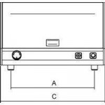 Neutral countertop display Vista neutral one shelf Model Vista P1N