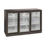 Refrigerated back bar cabinet 6 shelves3 sliding doors\Drinks display Model BBC330S