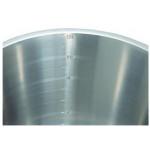 Secchio con base graduata in acciaio inox Capacità Lt 12 Dimensioni ø cm. 31x28,5h Modello 353-012