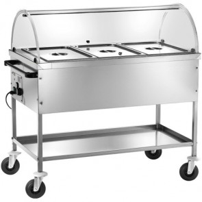 Bain-marie heated trolley with dome Model CT1760C