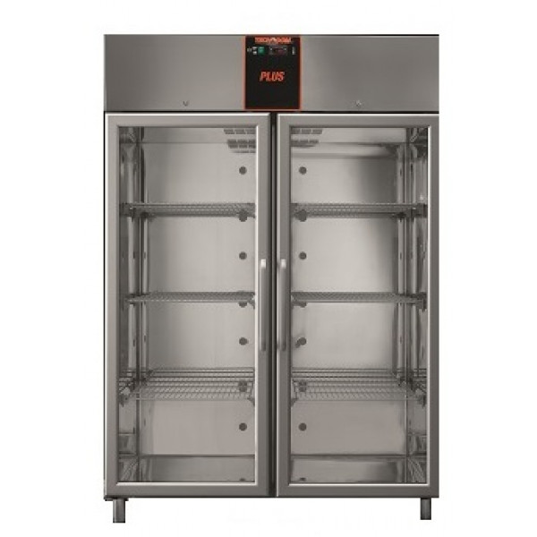 Refrigerated cabinet tropicalized Model AF14PKPLUSMBTPV Stainless steel negative temperature two glassùdoors