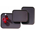 Rectangular tray in polypropylene with a non-slip surface Colour Black Dimensions mm. 400x300 Model VPA100_Nero